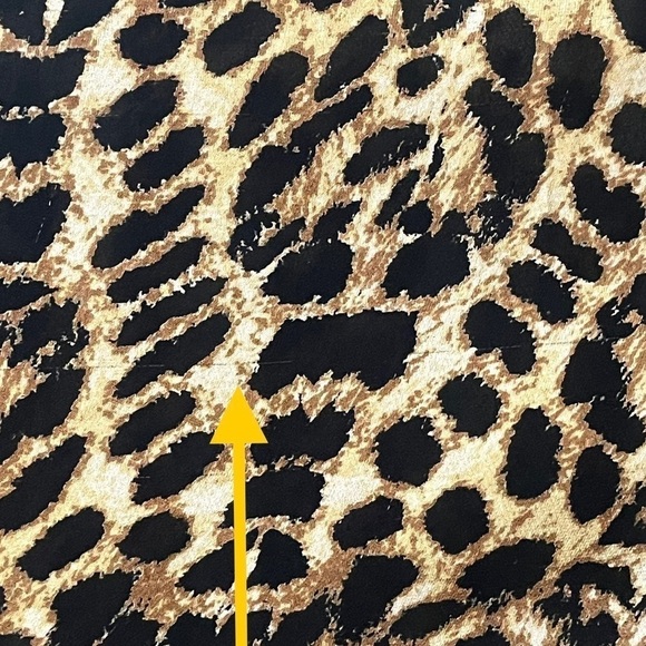 A.L.C. Daisy 100% Silk Animal Print Dress Small Long Sleeve V-Neck Loepard - Picture 15 of 15